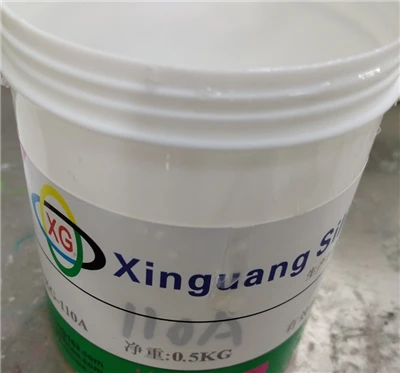 Adhérence de l'encre silicone